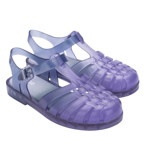NWOT Melissa Possession Gradient Lilac / Blue Jelly Sandals Size BR 6 / US 7 - Picture 3 of 16